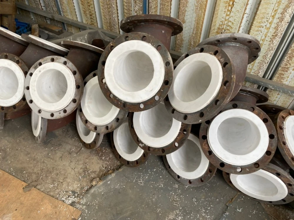 Ptfe Lined Industrial Process Pipe Elbow