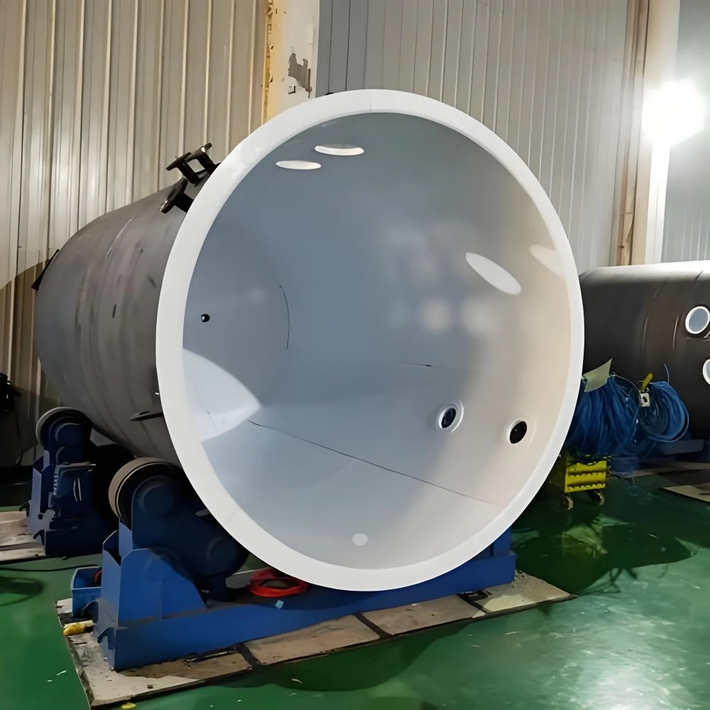 Mit PTFE ausgekleideter, säurebeständiger Chemikalienbehälter